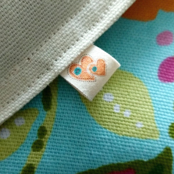 Organic Cotton Fold Over Labels: Custom Sewing Labels Trial Set