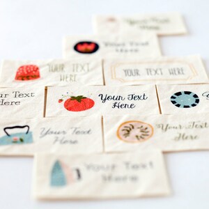 Custom Fabric Labels for Makers - Sewing Logo Tags With Hand Drawn ...