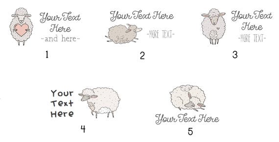Sheep Logo Labels Personalized Knitters' Tags 100% Cotton Crochet Labels,  Customized for Handmade Items and Knits 