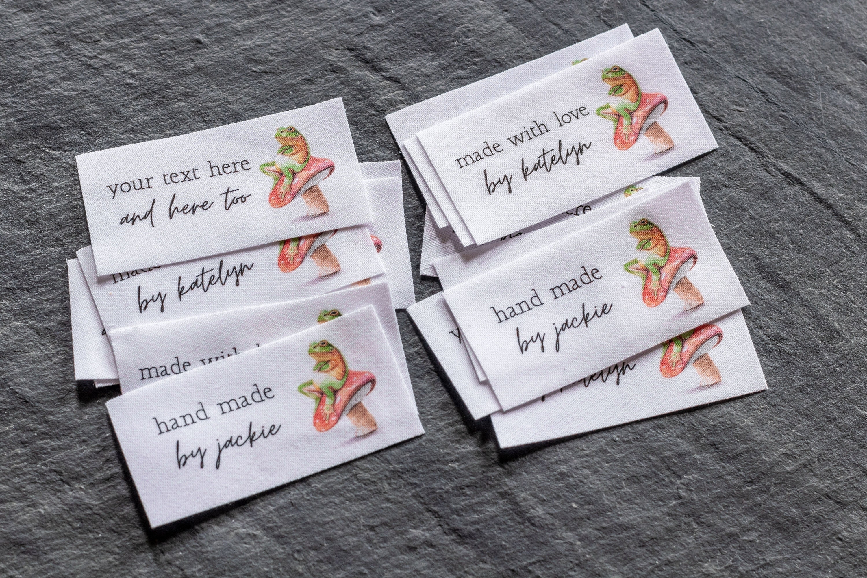 Natural Fabric Labels for Handmade Items Custom Clothing Tags