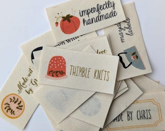 Custom Organic Cotton Fabric Labels: Sewing Logo Tags