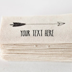 Fabric Labels for Makers Organic Cotton Sewing Tags for Handmade Items and  Clothing, Customized 