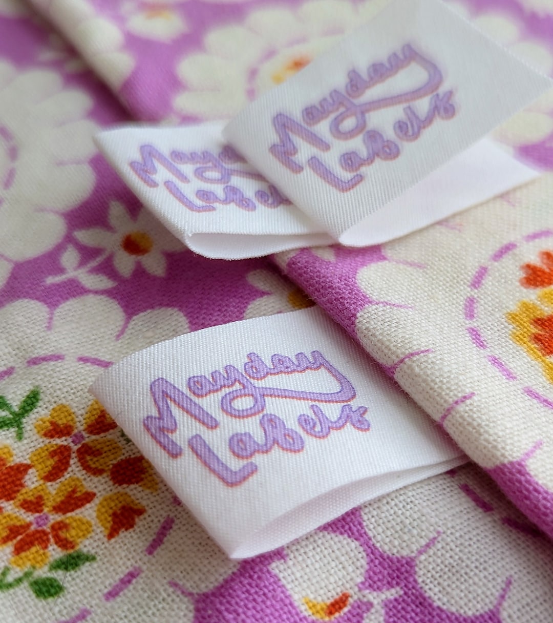 Over Labels White Organic Cotton Fold-over Labels - Custom Clothing Labels for ...