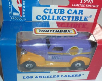 Los Angeles Lakers 1995 Matchbox Diecast '39 Chevy Sedan NBA 1:63 Scale Collectible Car Australia Release Vintage In Package Rare Import Toy