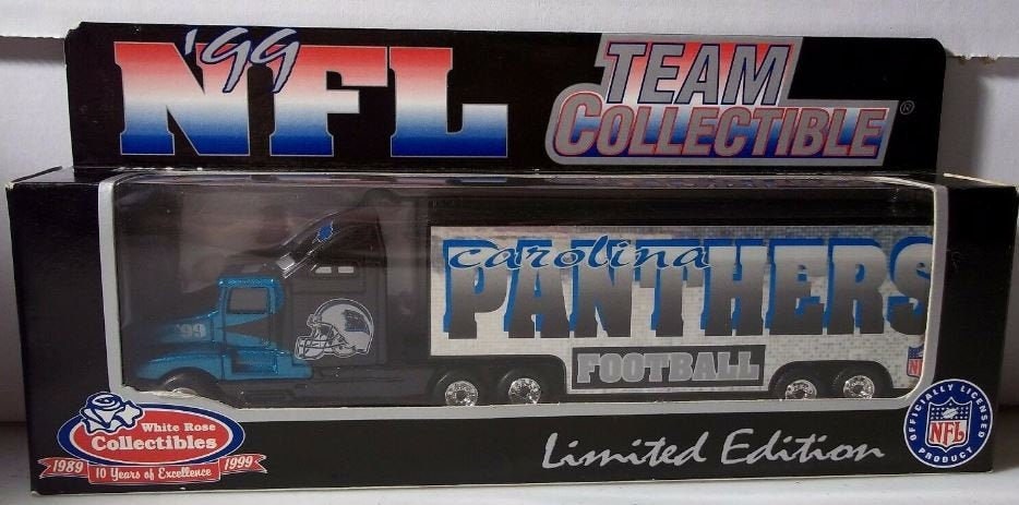 Carolina Panthers 1999 Tractor Trailer Matchbox Diecast Car NEW