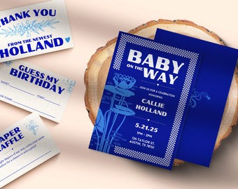Babyshower Invite Editable Template Bundle