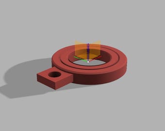 3d Printed Keyring Fidget spinner -stl digital file