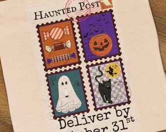 Vintage Halloween Tasche aus Canvas: Markttasche, Markttasche Halloween