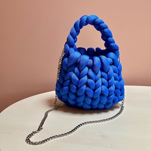Puffy bag, Chunky Yarn Bag, Handmade Bag, Crochet Bag