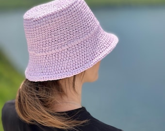Crochet Raffia Panama Hat: Stylish Striped Beach Accessory