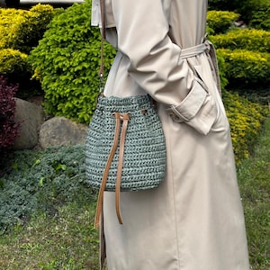 Crochet Raffia Bag, Shoulder bag