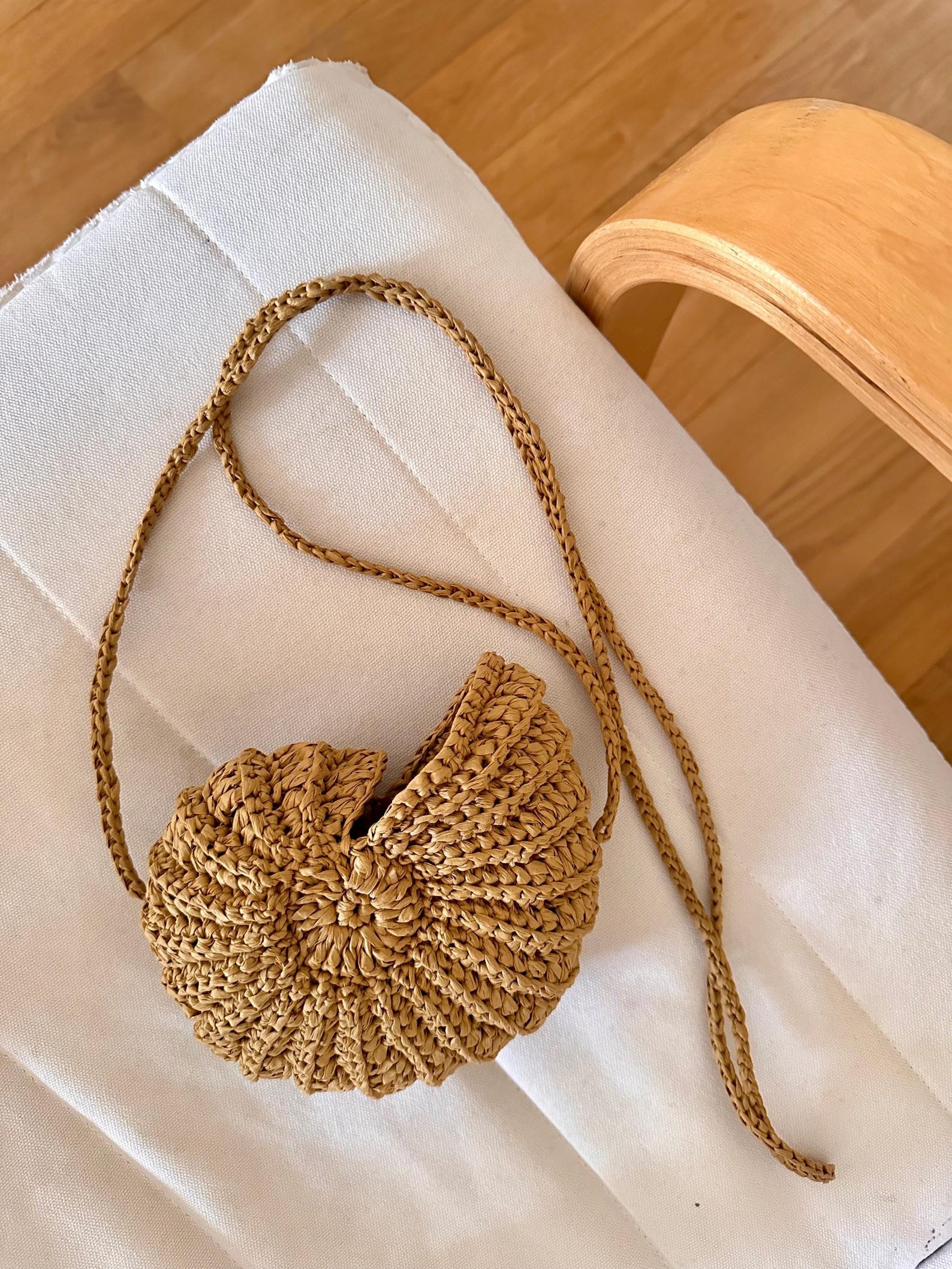 Raffia Shell Bag