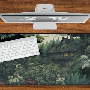 Studio Ghibli Desk Mat, Anime Desk Mat, Anime Desk Decor, Studio Ghibli Art, Cottagecore Office Decor, Cubicle Decor, Hayao Miyazaki, Totoro