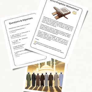 Cartes éducatives des Prophètes de l'Islam - 25 Histoires Coraniques pour Enfants & Familles | Jeu Ludique et Éducatif Islam