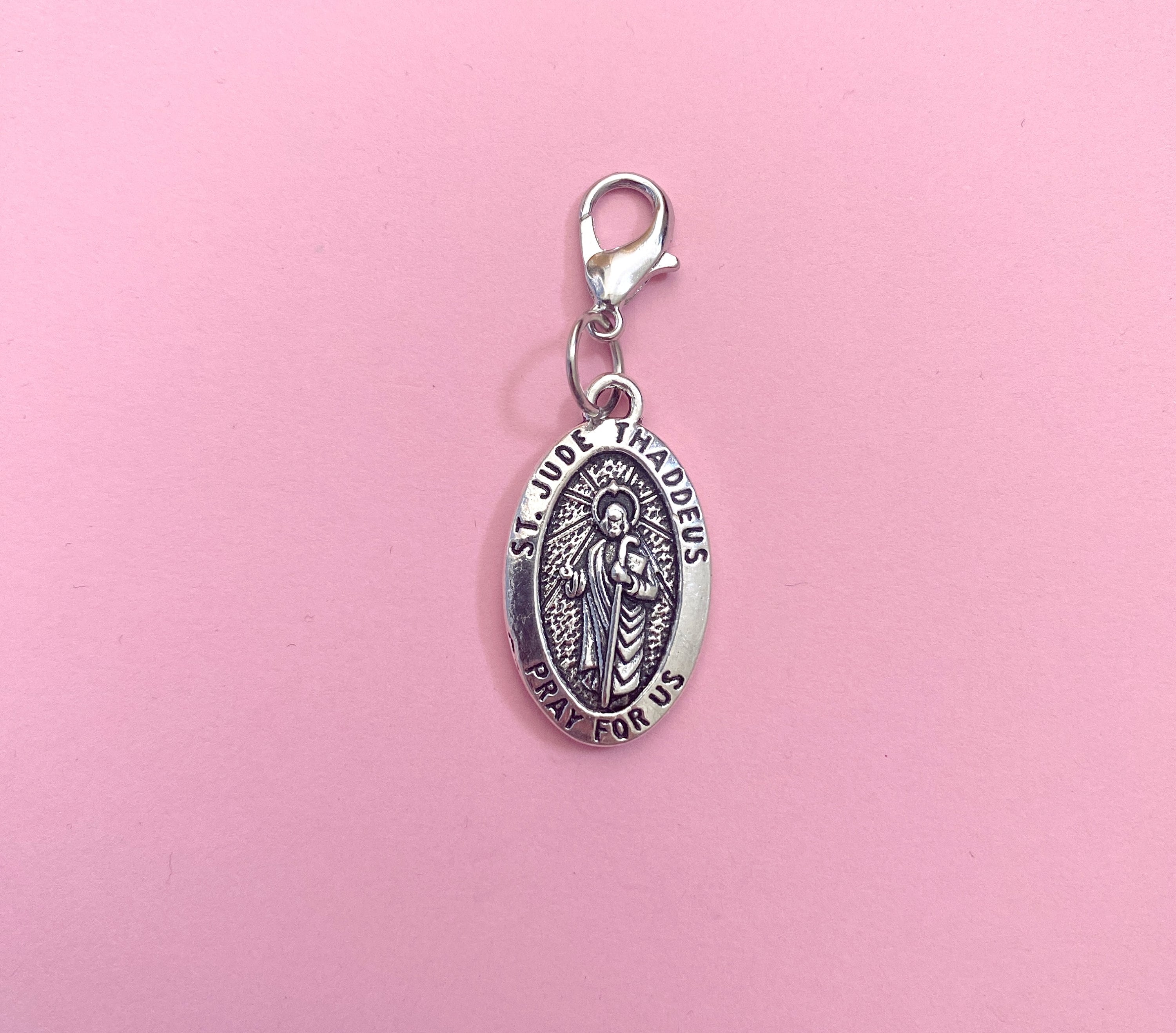 San Judas Tadeo Medal Patron of the Impossible, Silver San Judas ...