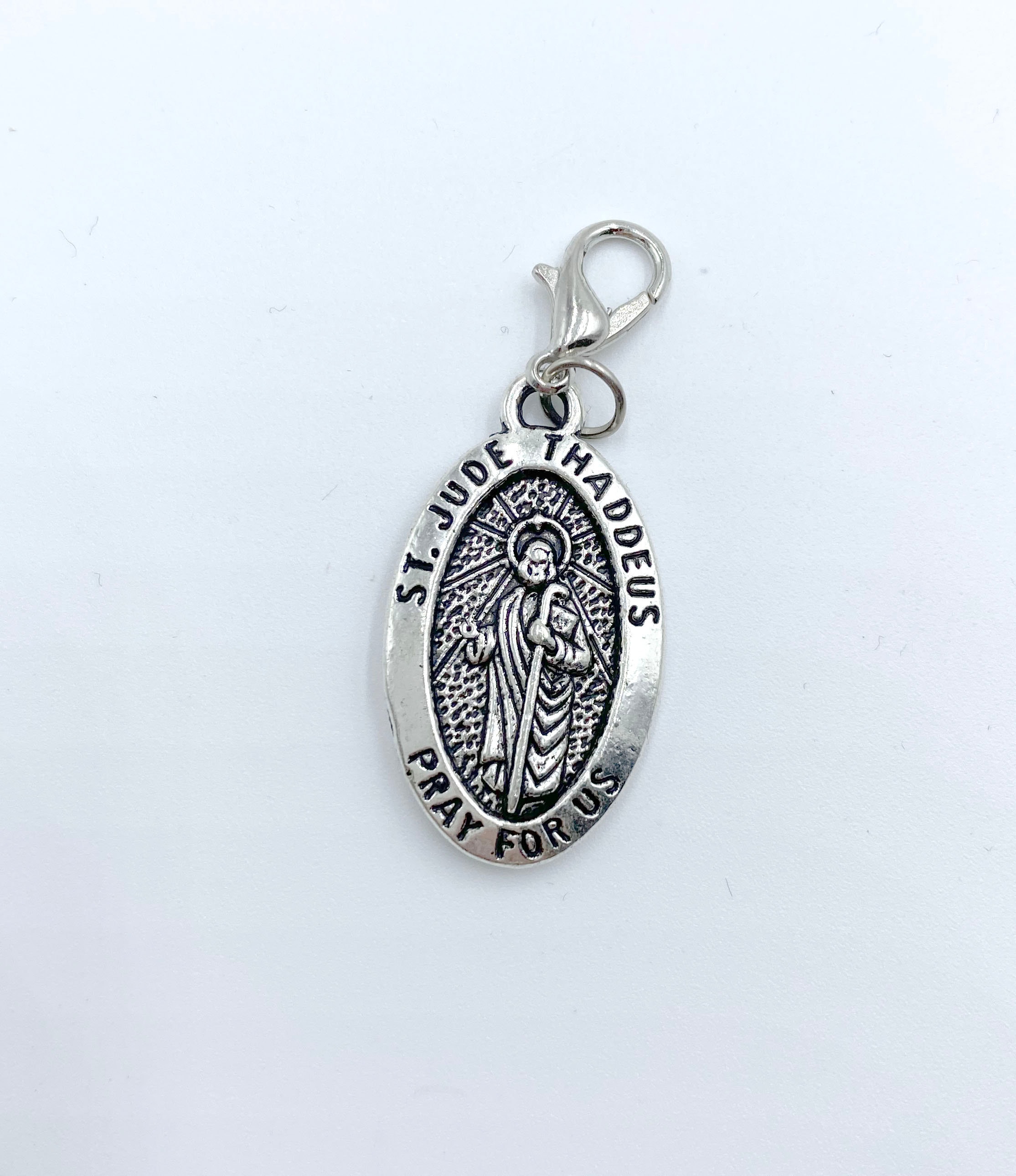 San Judas Tadeo Medal Patron of the Impossible, Silver San Judas ...