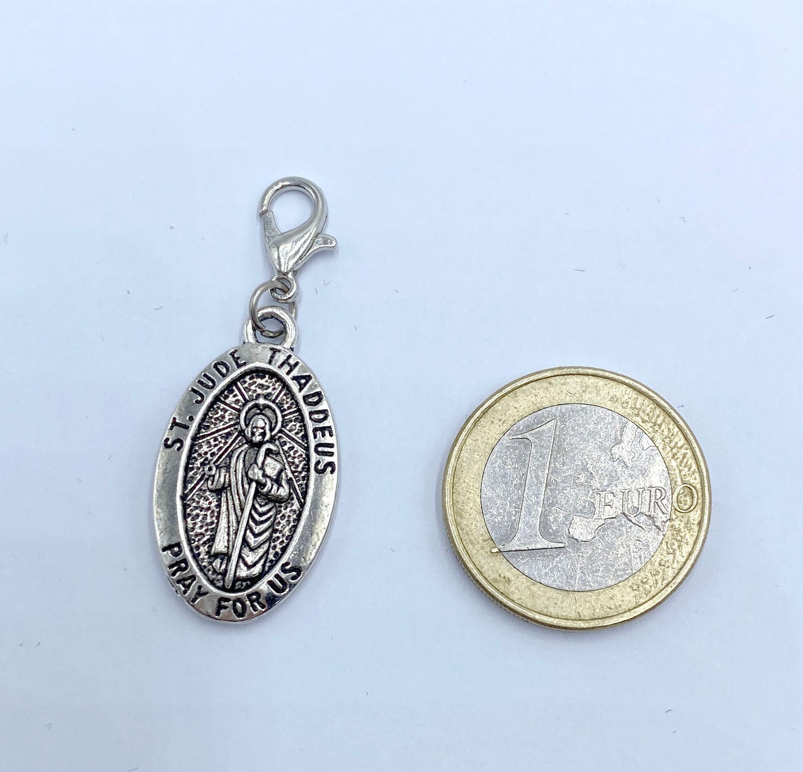 San Judas Tadeo Medal Patron of the Impossible, Silver San Judas ...