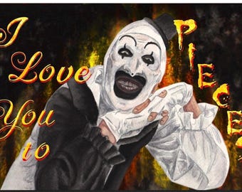 Art the Clown Valentine card - Terrifier