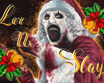 5 kartek świątecznych/kartek bożonarodzeniowych „Święty Mikołaj – sztuka klauna”