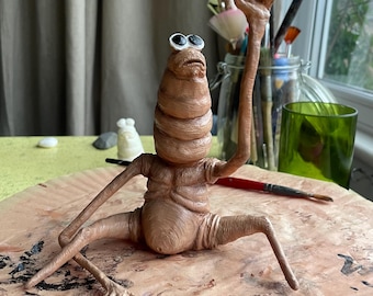 Seltene realistische Vrchat Figur von Markus dem Wurm basierend auf Roflgator. Fan Kunst Geschenk. Schreibtisch Dekor.