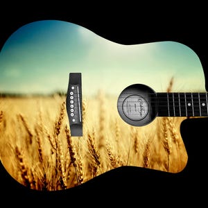 Custom Guitar Skin Wraps (3M Vinyl Gloss Laminate)