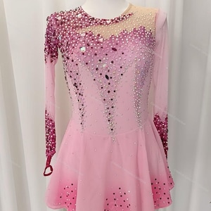 Pink Figure Skating Dress - Etsy Pink Figure Skating Dress - Etsy