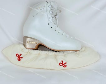 Ivory Sweet Bow Figure Skating Soaker
