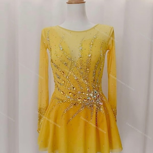 Figure Skating Dresses Gold - Etsy