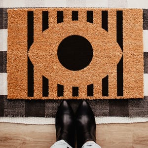 Abstract Bauhaus Doormat | Abstract Home Decor | Housewarming Doormat | Minimalist Doormat | Wedding Gift | Housewarming Gift