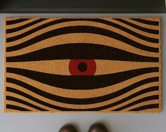 Bauhaus Hidden Eye Doormat | Unique Housewarming Gift | Abstract Home Decor | New Home Gift | Stylish Doormat | Modern Bauhaus Style Doormat