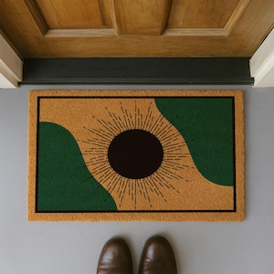 MidCentury Modern Rug | Mid Century Modern | Welcome Mat Mid Century Modern | Boho Doormat | Midcentury Doormat | Modern Doormat | Home Gift