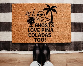Summerween Doormat | Summerween Decor | Halloween Decor | Halloween Home Decor | Spooky Season Decor | Halloween Decoration | Spooky Ghost