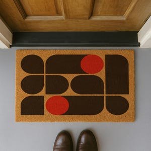Bauhaus Doormat | Housewarming Doormat | Unique Welcome Mat | Modern Doormat | Abstract Home Decor | Modern Entryway Mat | Housewarming Gift