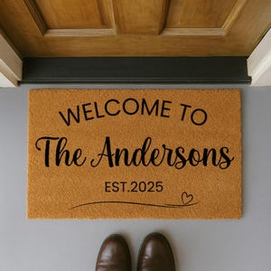 Welcome Doormat | Personalized Doormat | Custom Door Mat | Custom Doormat | Wedding Gift Ideas | Housewarming Gifts | Welcome Door Mat