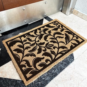 Vintage Floral Doormat | Floral Pattern Doormat | Modern Botanical Floral Welcome Mat | Porch Decor Gift | Floral Gift | Outdoor Mat