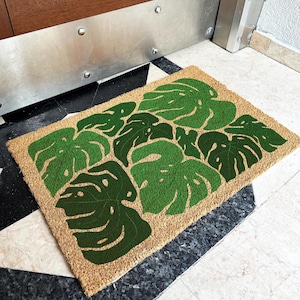 Floral Front Doormat | Floral Doormat | Colorful Doormat | Housewarming Gift | Unique Gift | Closing Gift | New Home Decor | Flower Mat