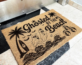 Summerween Decor | Funny Ghost Doormat | Halloween Home Decor | Spooky Season Mat | Halloween Decoration | Summer Halloween | Spooky Summer