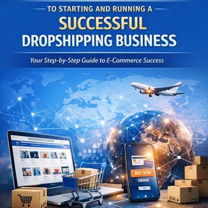 Dropshipping Business eBook PDF | Ultimat guide till framgångsrik dropshipping | Starta och skala upp webbutik | E-handelsguide