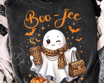 Boo-ice Halloween PNG | Cute Ghost Sublimation Design | Spooky Coffee Halloween PNG | Fall Digital Download | Halloween Shirt Design