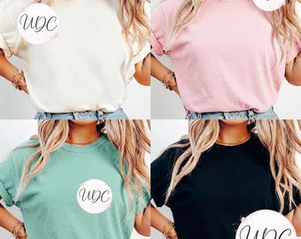 T-Shirt Mockup Bundle | Blank Shirt Mockup | Neutral Apparel Mockup | POD Mockup | Etsy Listing Photo | Digital Download