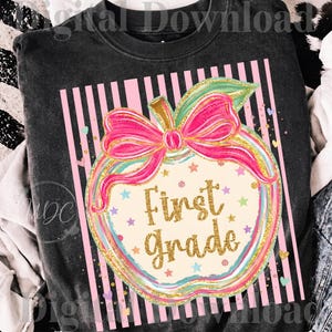 Finest Grade PNG | Coquette Back to School Sublimation | Cute School Bow Design | Teacher Student Digital Download