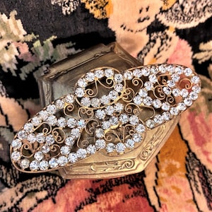 c1920s Art Deco Rhinestone Dress Ornament
