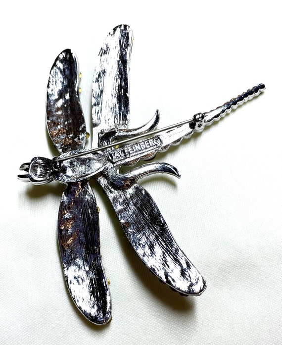 Jay Feinberg/Strongwater Rhinestone Dragonfly Bro… - image 5