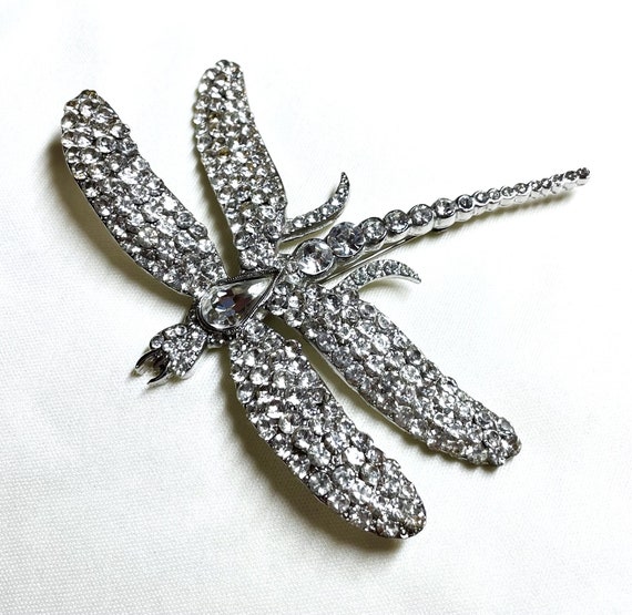 Jay Feinberg/Strongwater Rhinestone Dragonfly Bro… - image 3