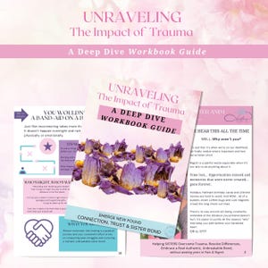Impact of Trauma Healing Journal, Mindfulness GoodNotes Planner, Self Care Therapy Prompts, Wellness Gift, Unraveling Trauma Mindfulness