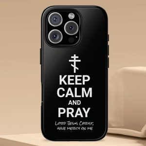 Jesus Prayer tough Phone Case, Christian Phone Case, Christian Accessories for iPhone Samsung Google Pixel, Christmas gift, Christian gift
