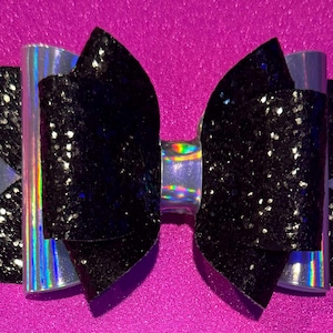 Midnight Glitz,Berry Truffle Tumbler,Iridescent, Black Glitter Bow, Stanley Cup Accessories for Tumblers, Bow for Stanley Tumbler Bow Straw