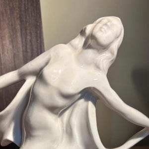 Antique 1920s Art Deco Porcelain Dancing Lady Figure Made in Japan