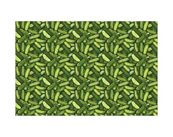 Pickled Paper Gift Wrap - Wrapping Paper, Pickle Patterned Gift Wrap for the Modern Day Pickle Lover
