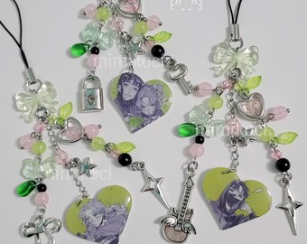 Green Yuri Keychain, the Guy She Was Interested in Keychain, Anime
